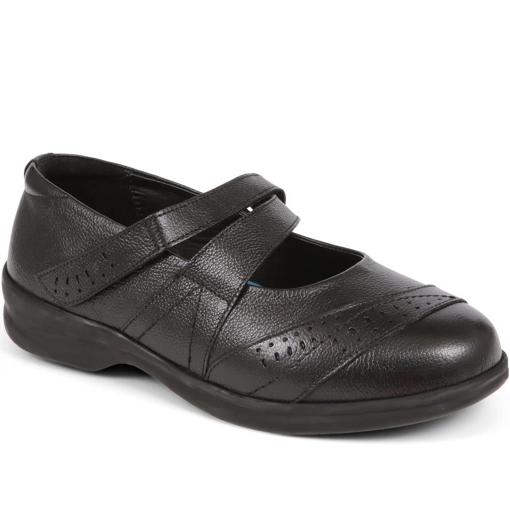 Touch Fasten Leather Mary Janes - LIZBET / 323 992 image 3