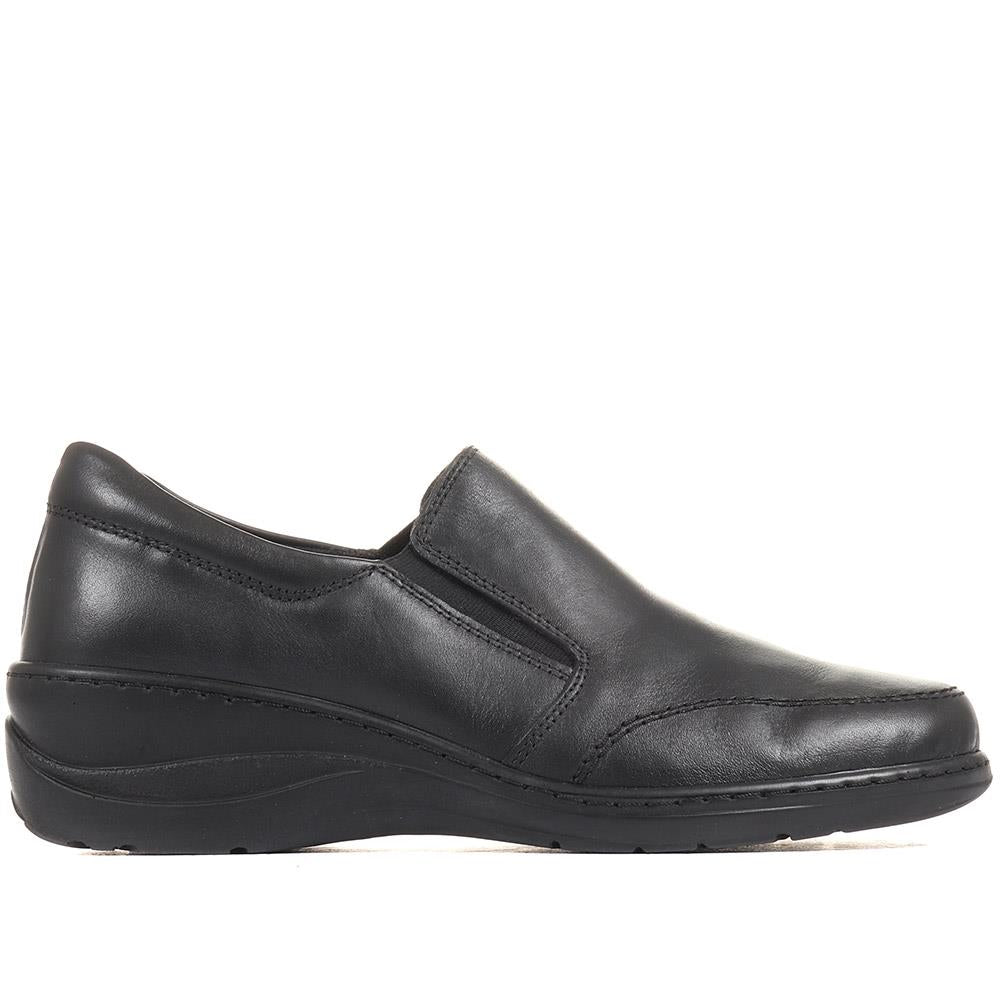 Leather Slip-On Shoes - HAK36009 / 322 927 image 1
