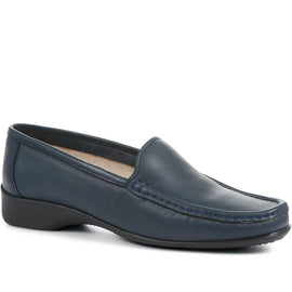 Wide Fit Leather Loafers