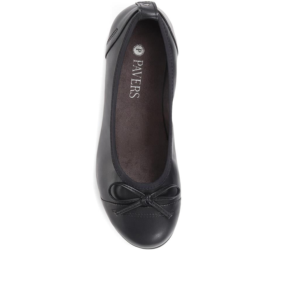 Wide Fit Flat Ballet Shoe - JANSP29009 / 314 145 image 4