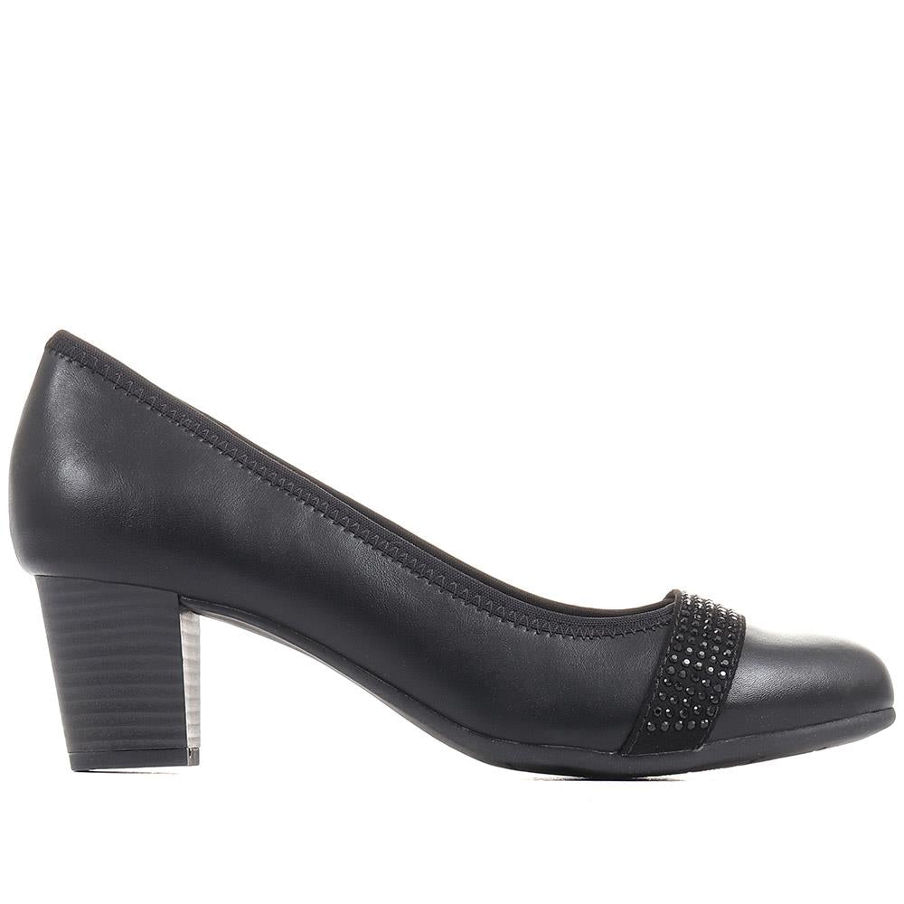 Block Heeled Court Shoes - JANSP36107 / 322 571 image 1