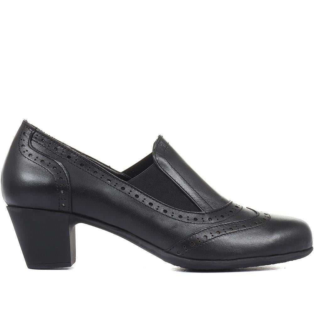Leather Heeled Shoes - ESFA34005 / 320 441 image 1