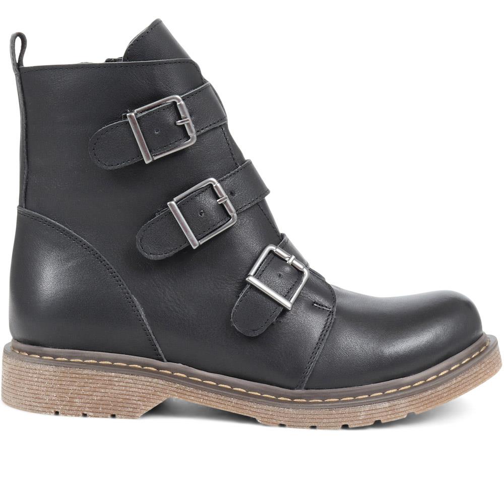 Buckle Detailed Ankle Boots - BELYNR38003 / 324 142 image 1