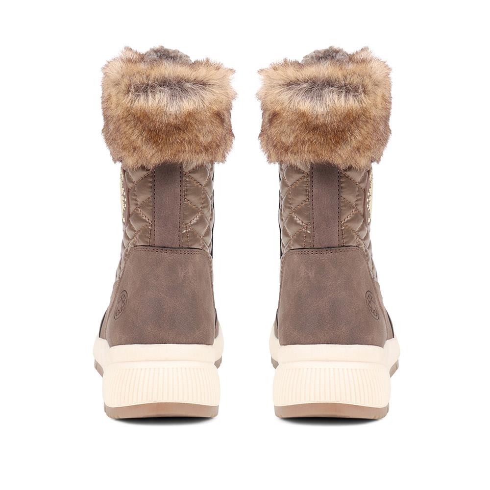 Faux Fur Cuff All-Weather Boots - CENTR38021 / 324 268 image 2