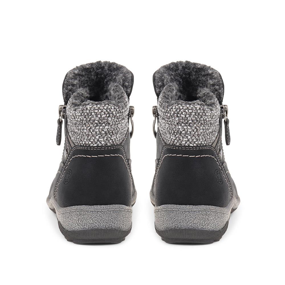 Knitted Ankle Cuff Water Repellent Boots - CENTR38003 / 324 138 image 2