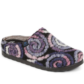 Swirl Patterned Mule Slippers