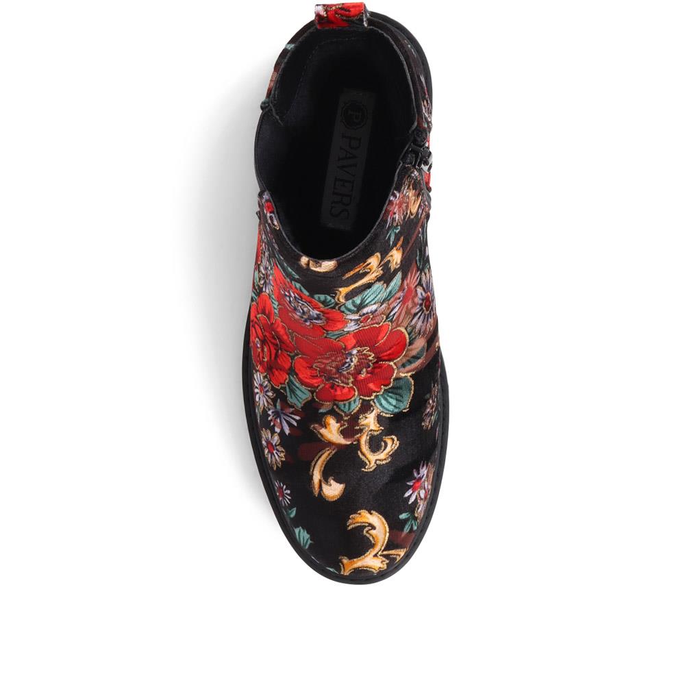 Floral Chelsea Boots - WBINS38037 / 324 119 image 4