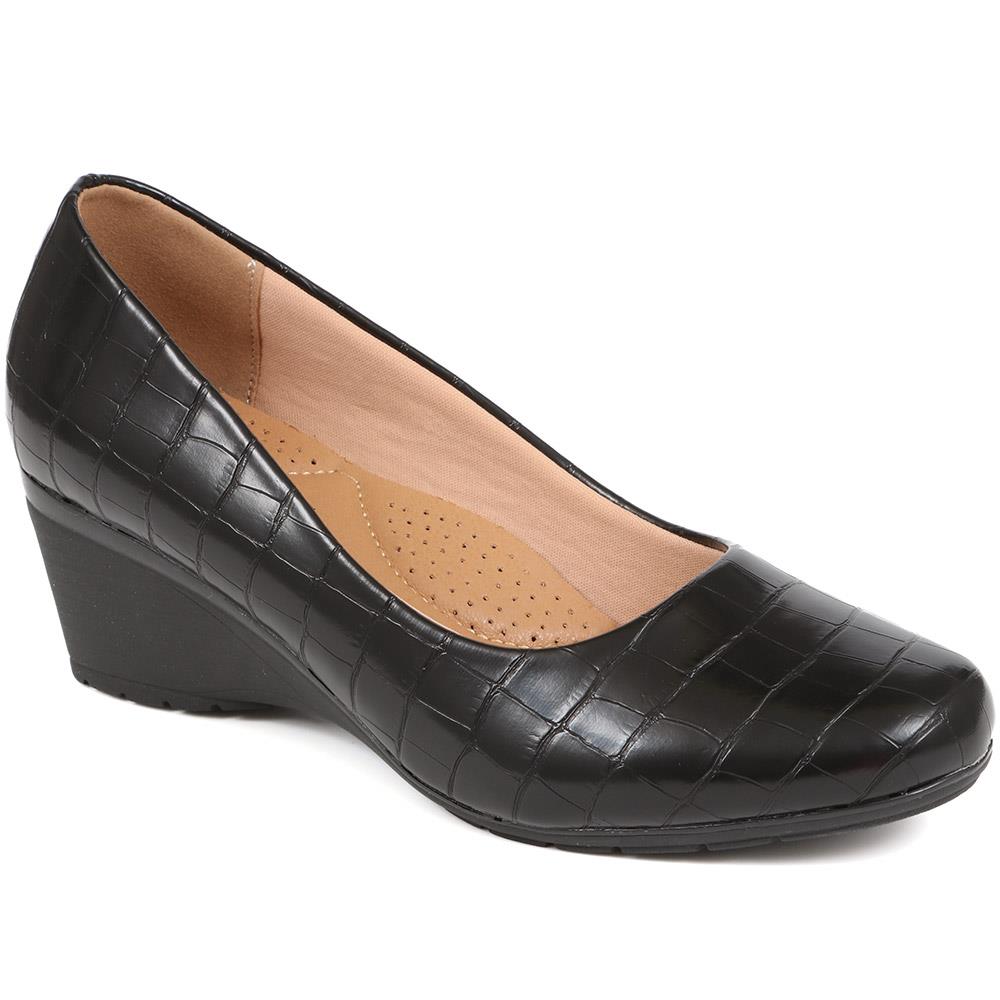 Wedge Heel Slip-On Pumps - WK38017 / 324 233 image 0