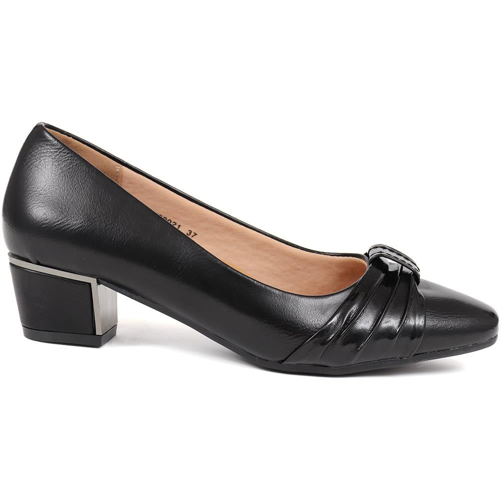 Block Heeled Court Shoes - WK38021 / 324 235 image 1