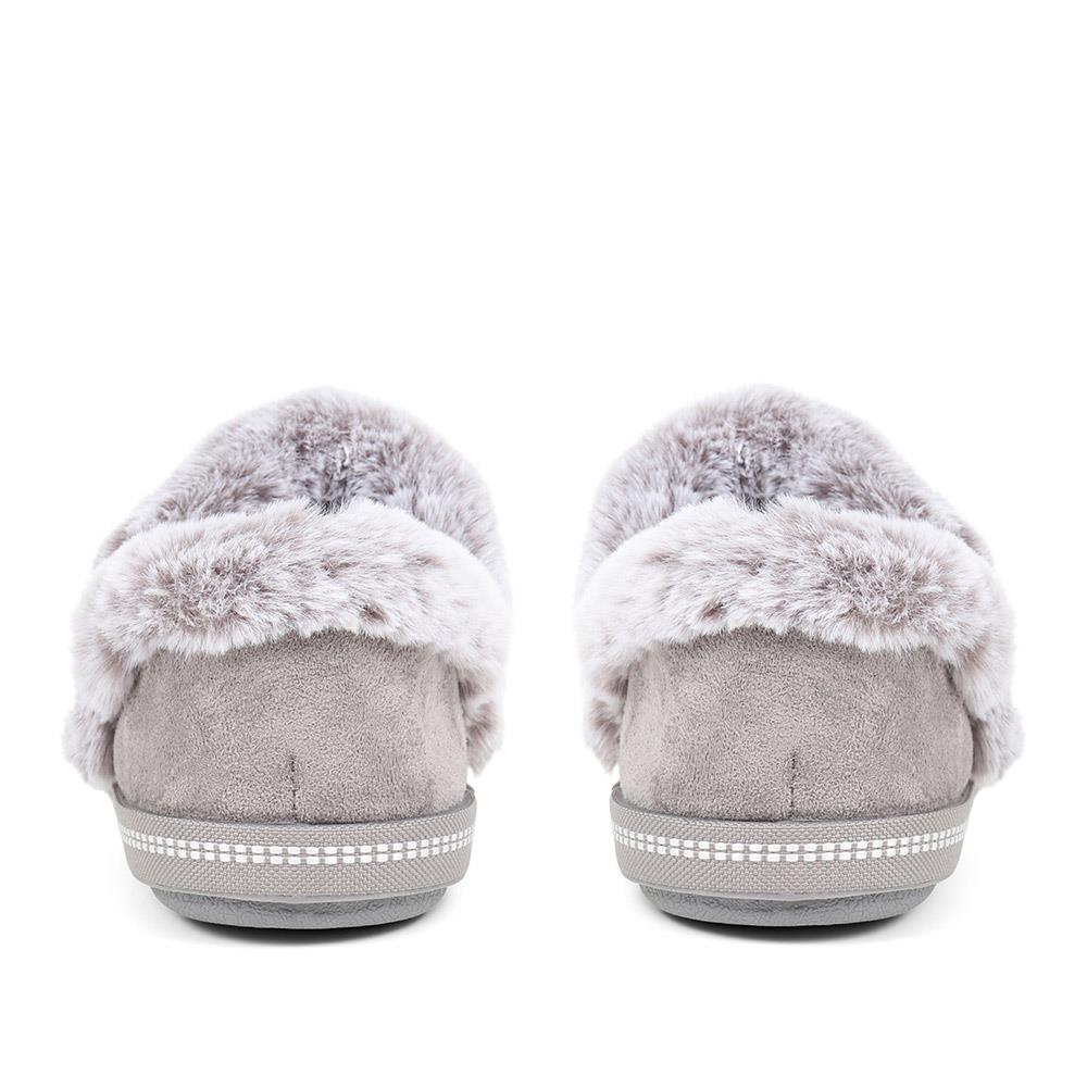 Cosy Faux Fur Slippers (SKE38107) by Skechers @ Pavers Shoes - Your ...