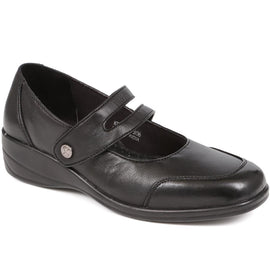 Leather Touch Fastening Shoes