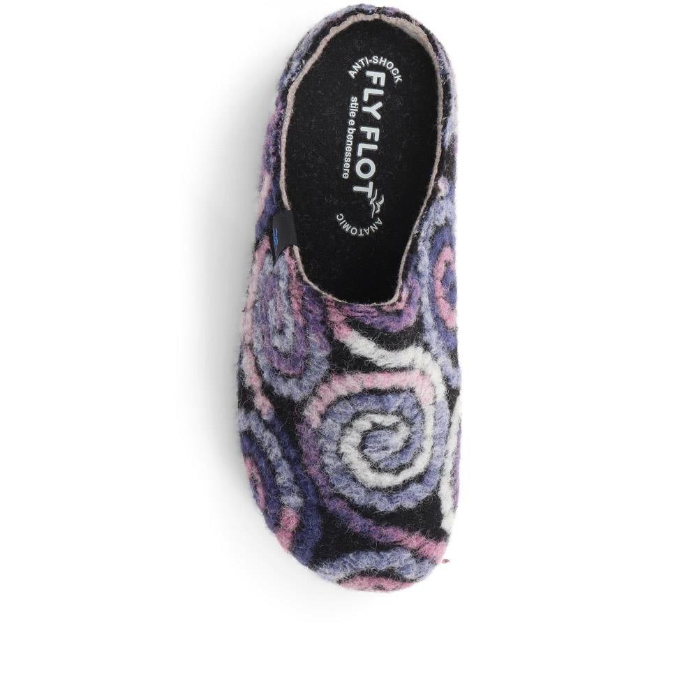 Swirl Patterned Mule Sandals - FLY38021 / 324 107 image 4