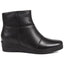 Leather Wedge Heel Ankle Boots - THEST38001 / 324 149 image 1