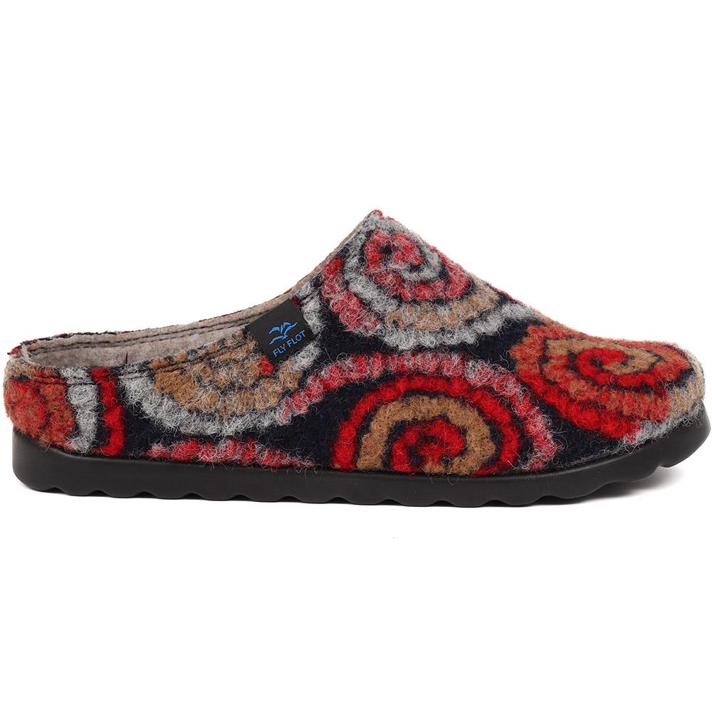 Swirl Patterned Mule Sandals - FLY38021 / 324 107 image 0