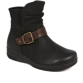 Extra Wide Fit Buckle Detail Boots