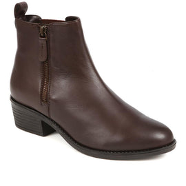 Leather Heeled Chelsea Boots