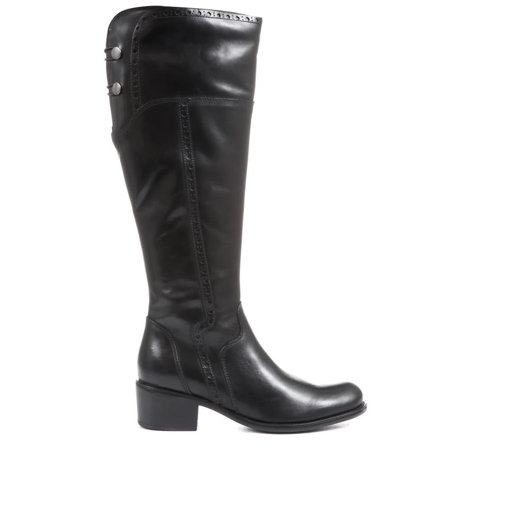 Rachel Medium Calf Fit Leather Rider Boots - RACHELM / 320 894 image 1