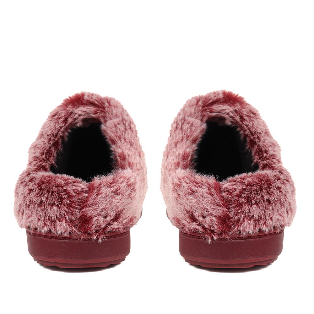 Faux Suede Fur Lined Slipper Mules - GALOP38023 / 324 486 image 2