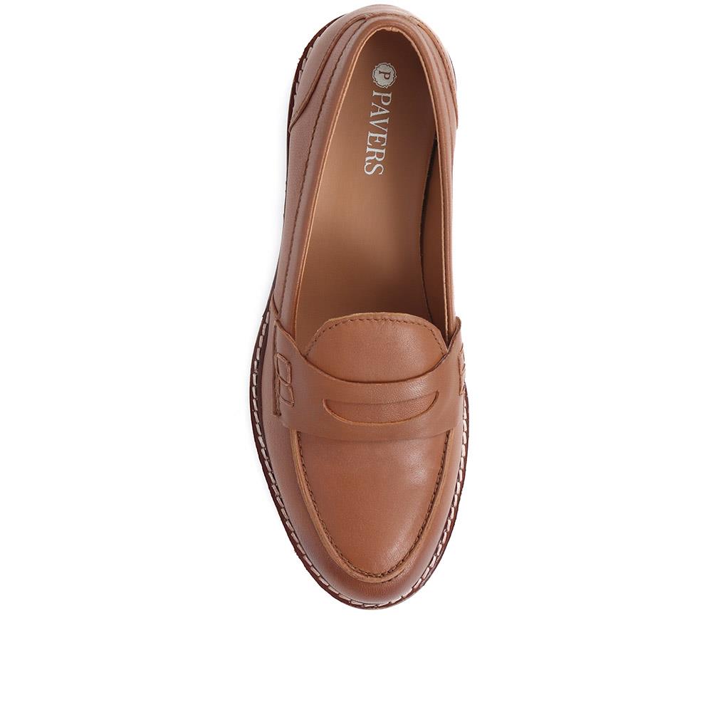 Leather Chunky Sole Loafers - MAGNU38013 / 324 665 image 4