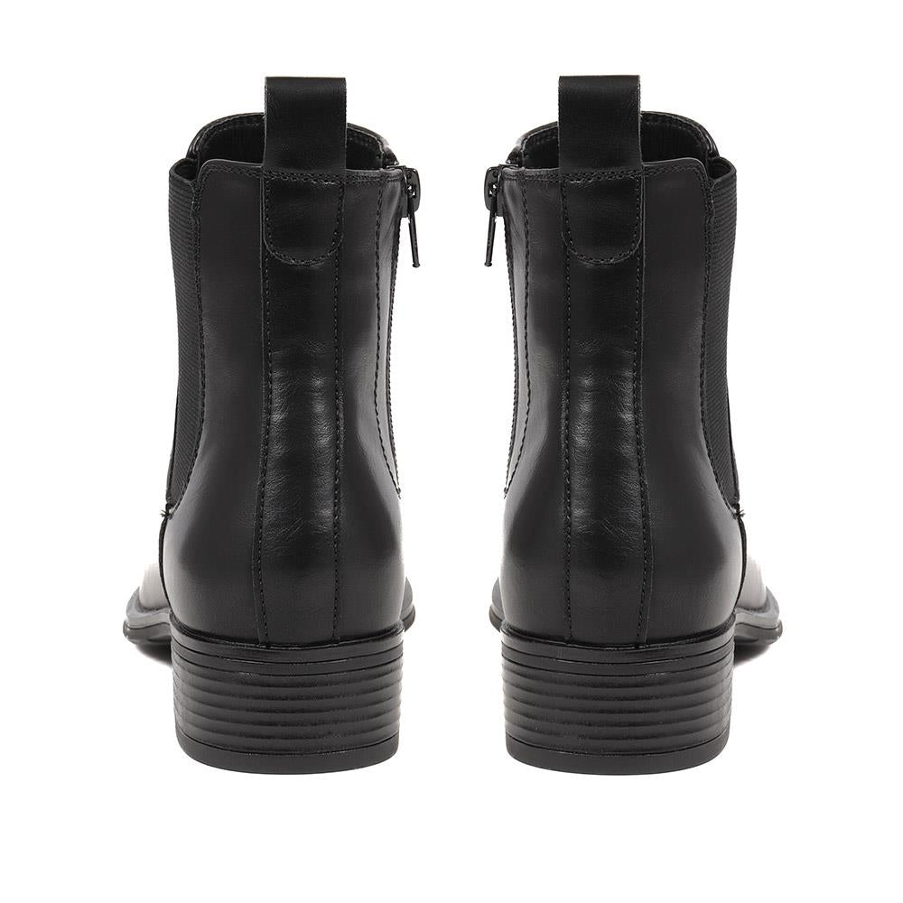 Elastic Heeled Chelsea Boots - WBINS38011 / 324 509 image 2