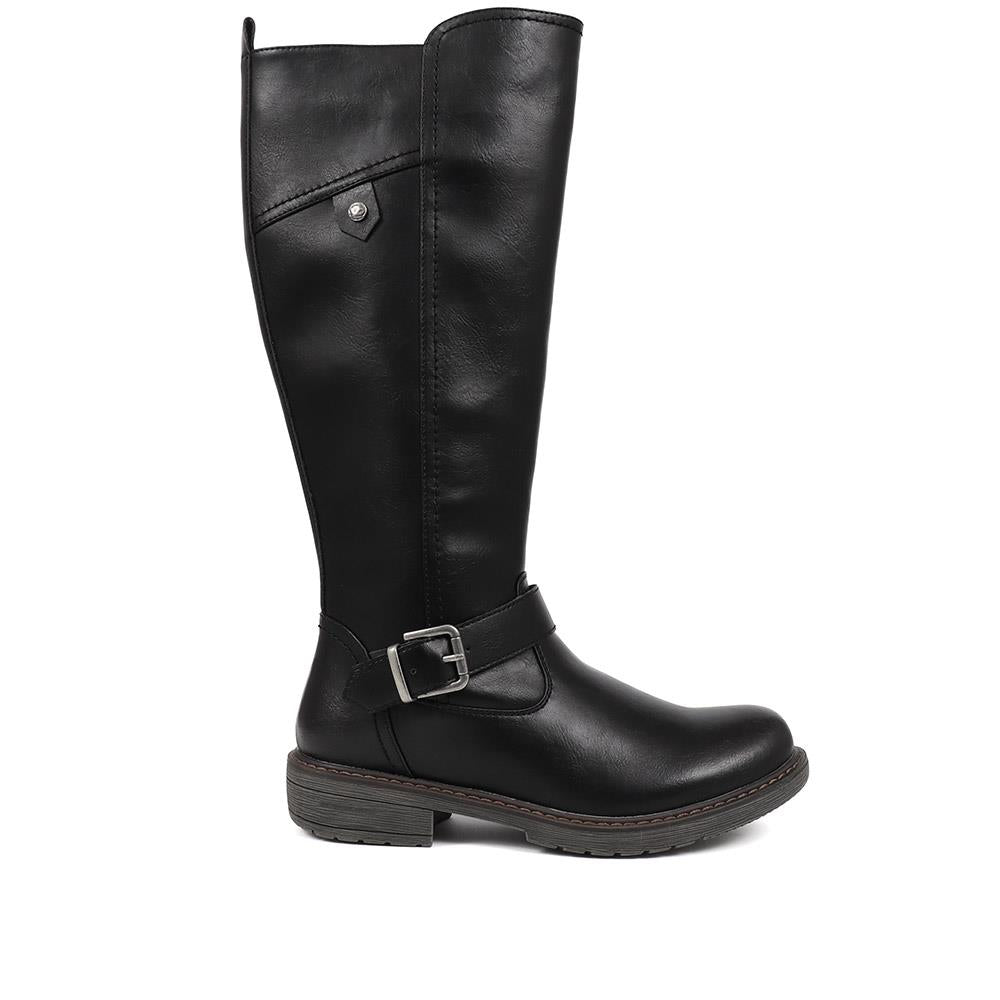 Knee-High Buckle Detail Boots  - WBINS38115 / 324 584 image 1