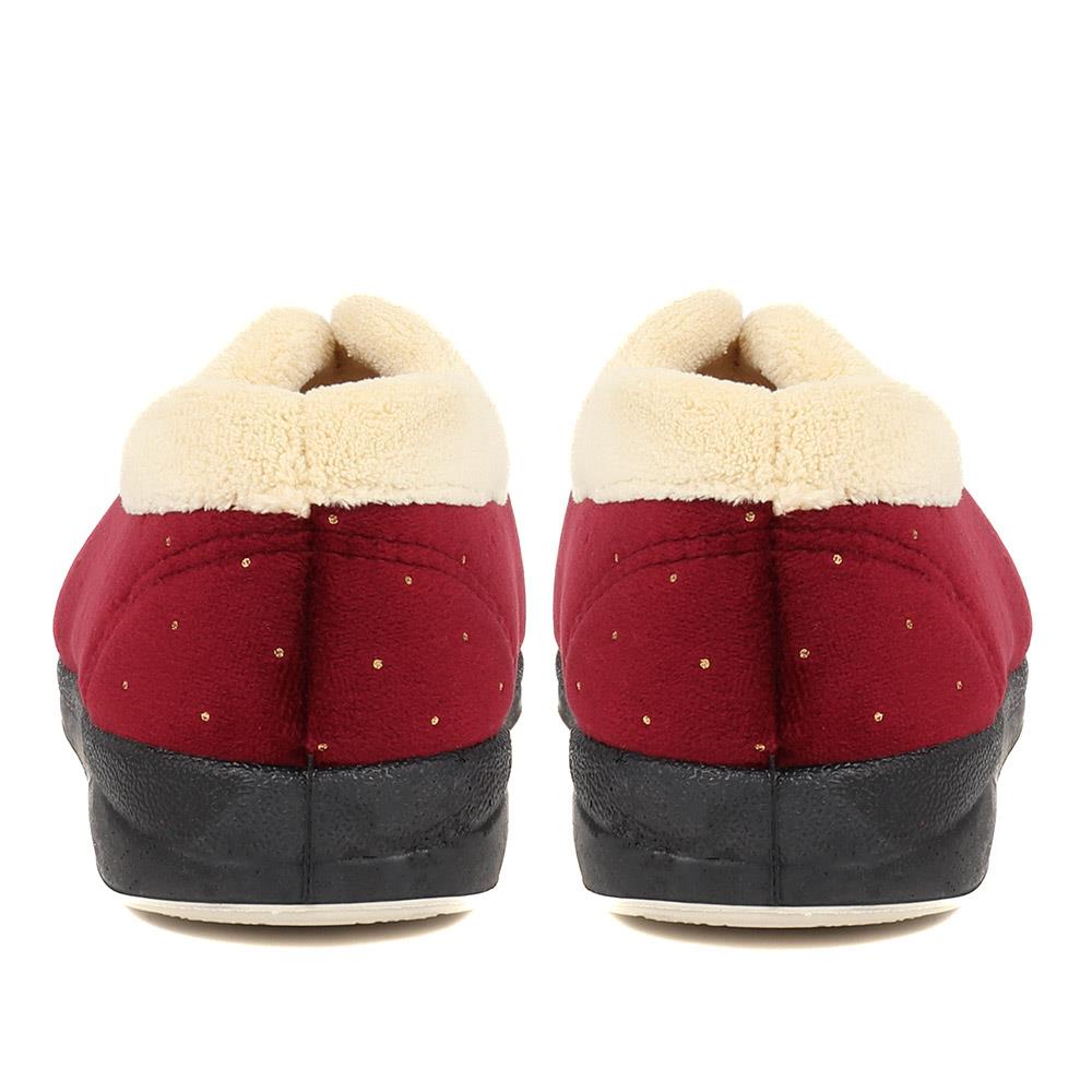 Faux Fur Trim Full Slippers - QING38018 / 324 691 image 2