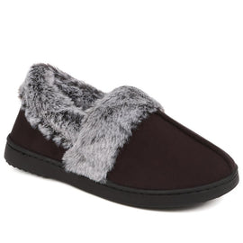 Faux Fur Lined Full Slippers