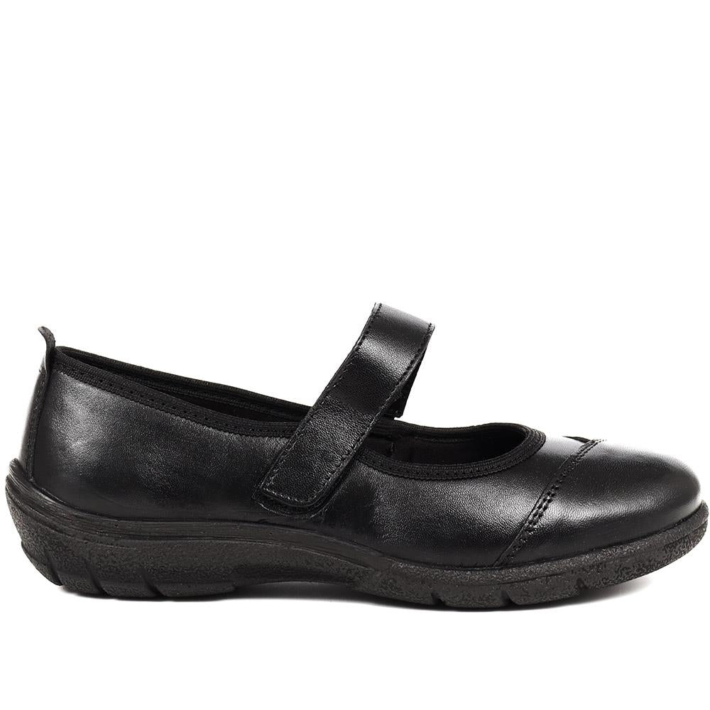 Touch-Fasten Leather Mary Janes - DDIN38007 / 324 742 image 1