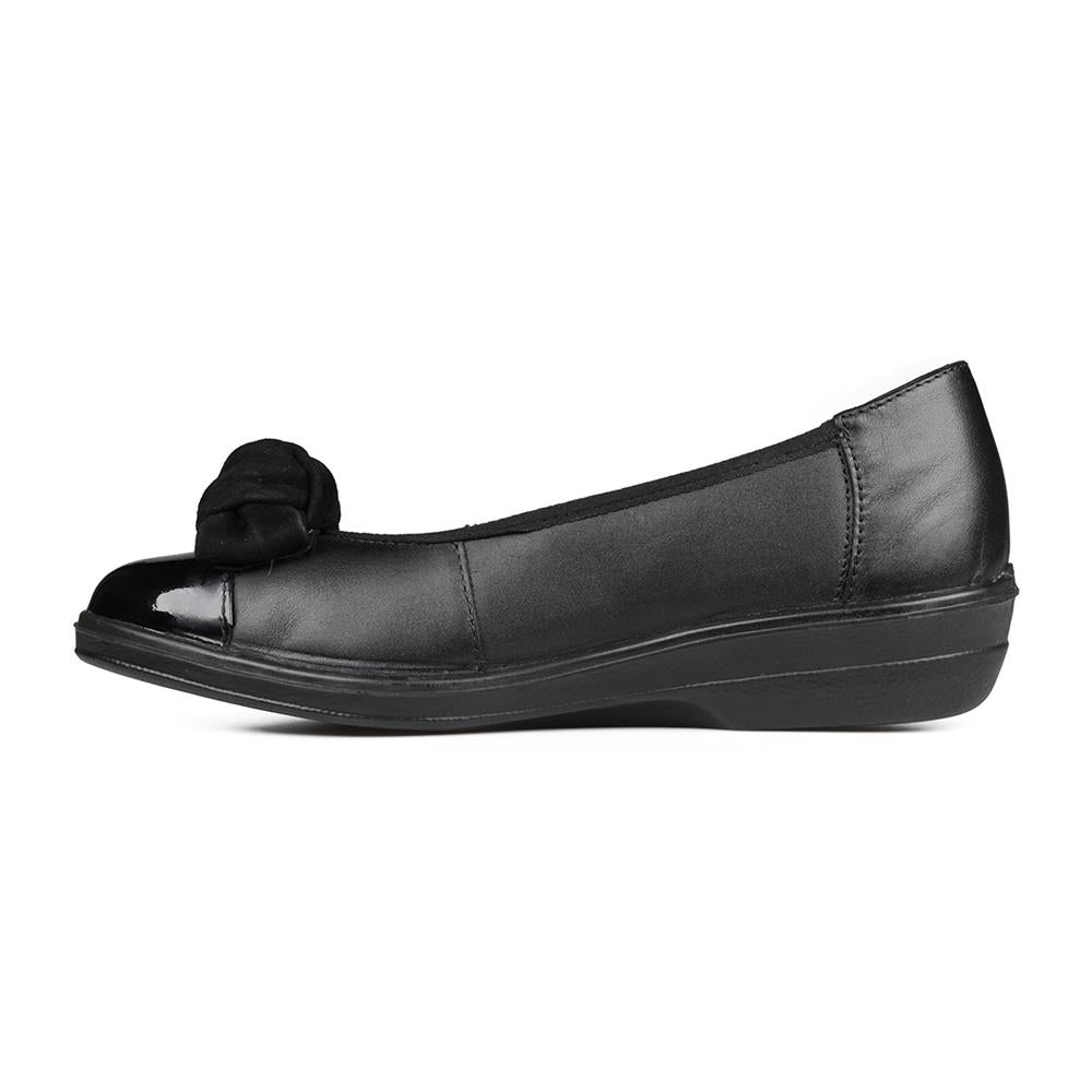 Padders 'Orient' Extra Wide Leather Ballet Pumps - ORIENT / 3209 image 1