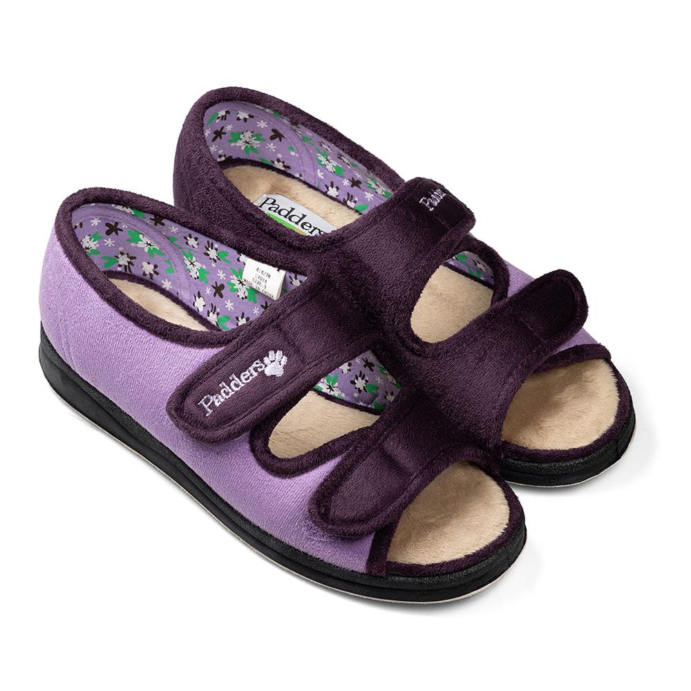 Padders 'Lydia' Extra Wide 2E Fit Slippers - LYDIA / 414-02 image 2