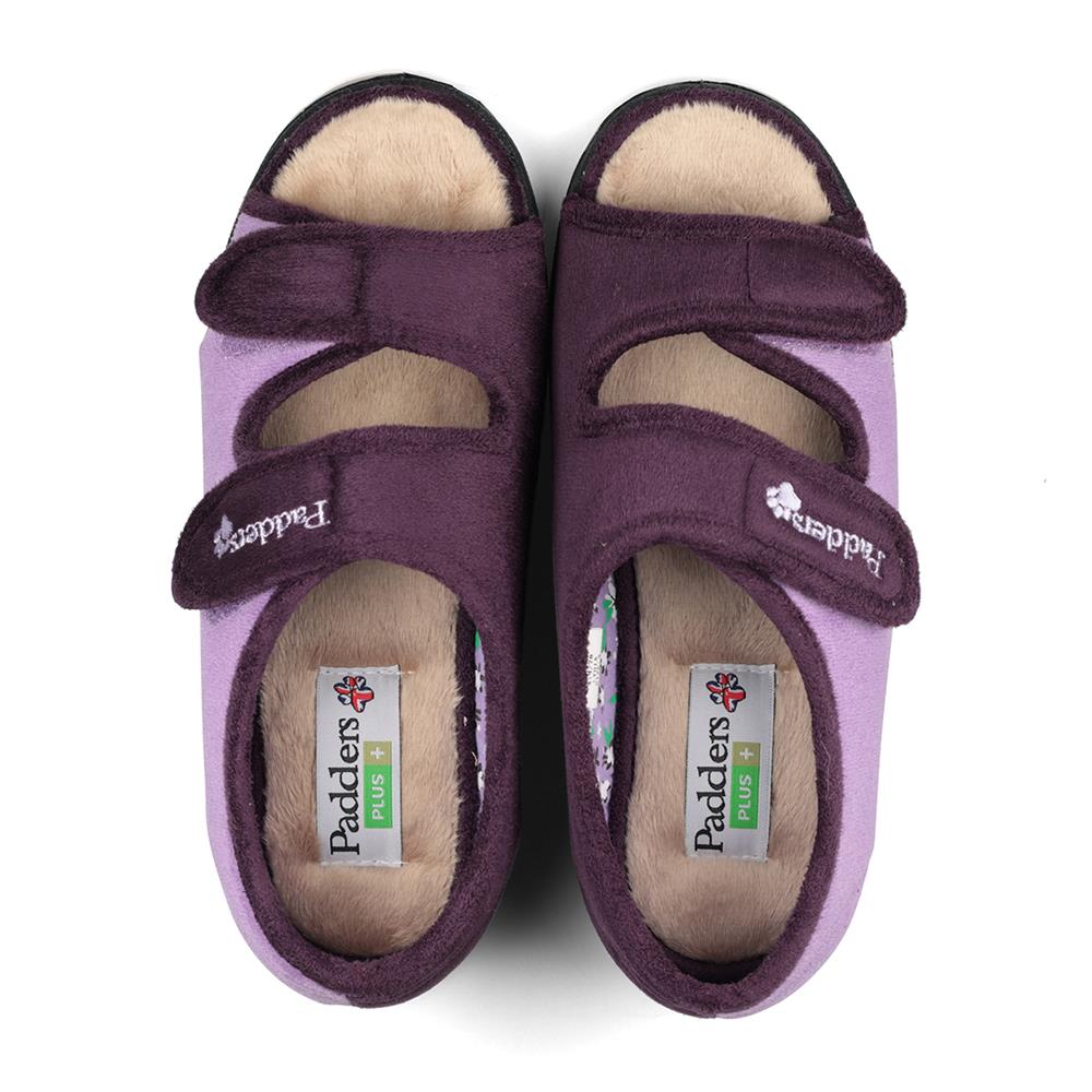 Padders 'Lydia' Extra Wide 2E Fit Slippers - LYDIA / 414-02 image 3
