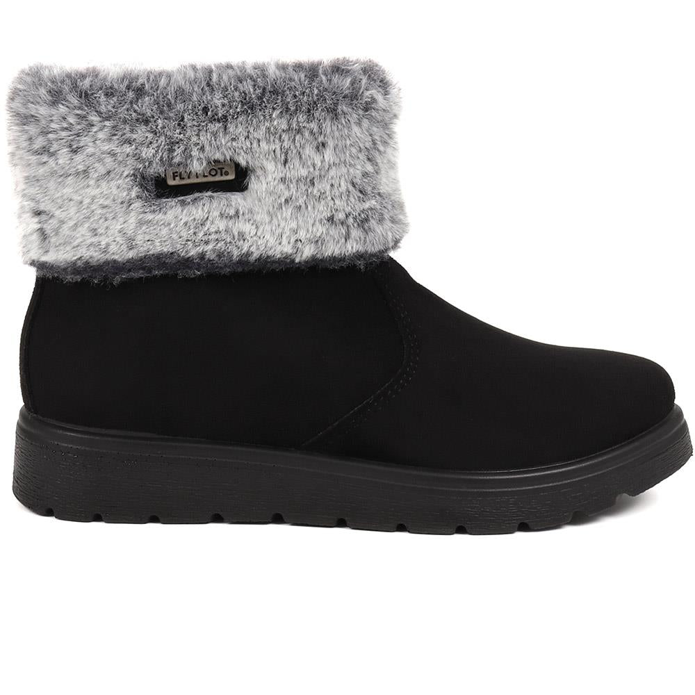 Flyflot Faux Fur Trimmed Ankle Boots - FLY38051 / 324 081 image 1