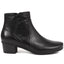 Polished Leather Heeled Ankle Boots - FUTUR38001 / 324 209 image 1