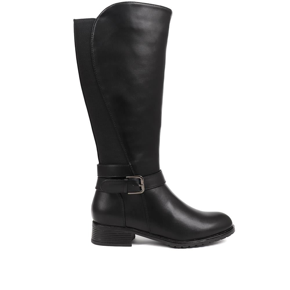 Buckle Detail Calf Boots - SANYI38027 / 324 603 image 1