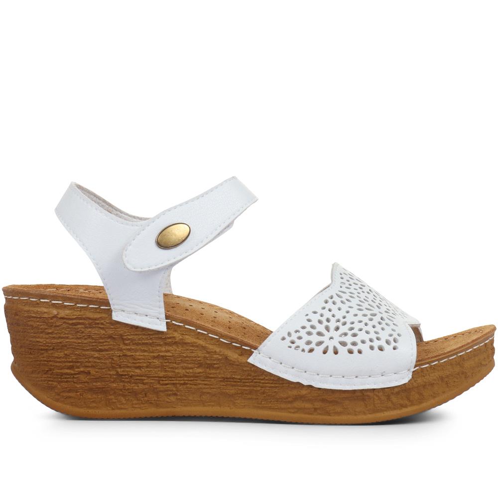 Wide Fit Wedge Sandals - MUYA33007 / 319 967 image 0