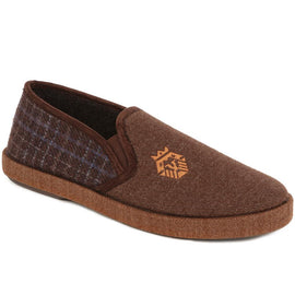 Plush Tweed Full Slippers