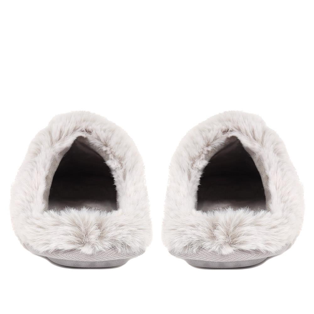 Faux Fur Lined Fleece Slippers - GALOP38001 / 324 485 image 2