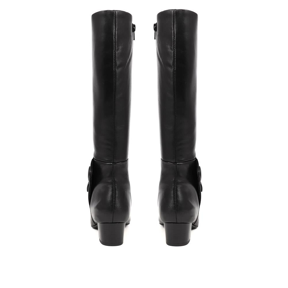 Knee High Leather Heeled Boots - MAGNU38019 / 324 744 image 2