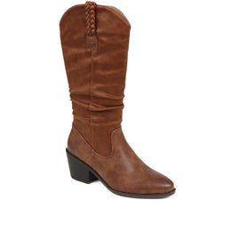 Mid-Calf Western Style Boots