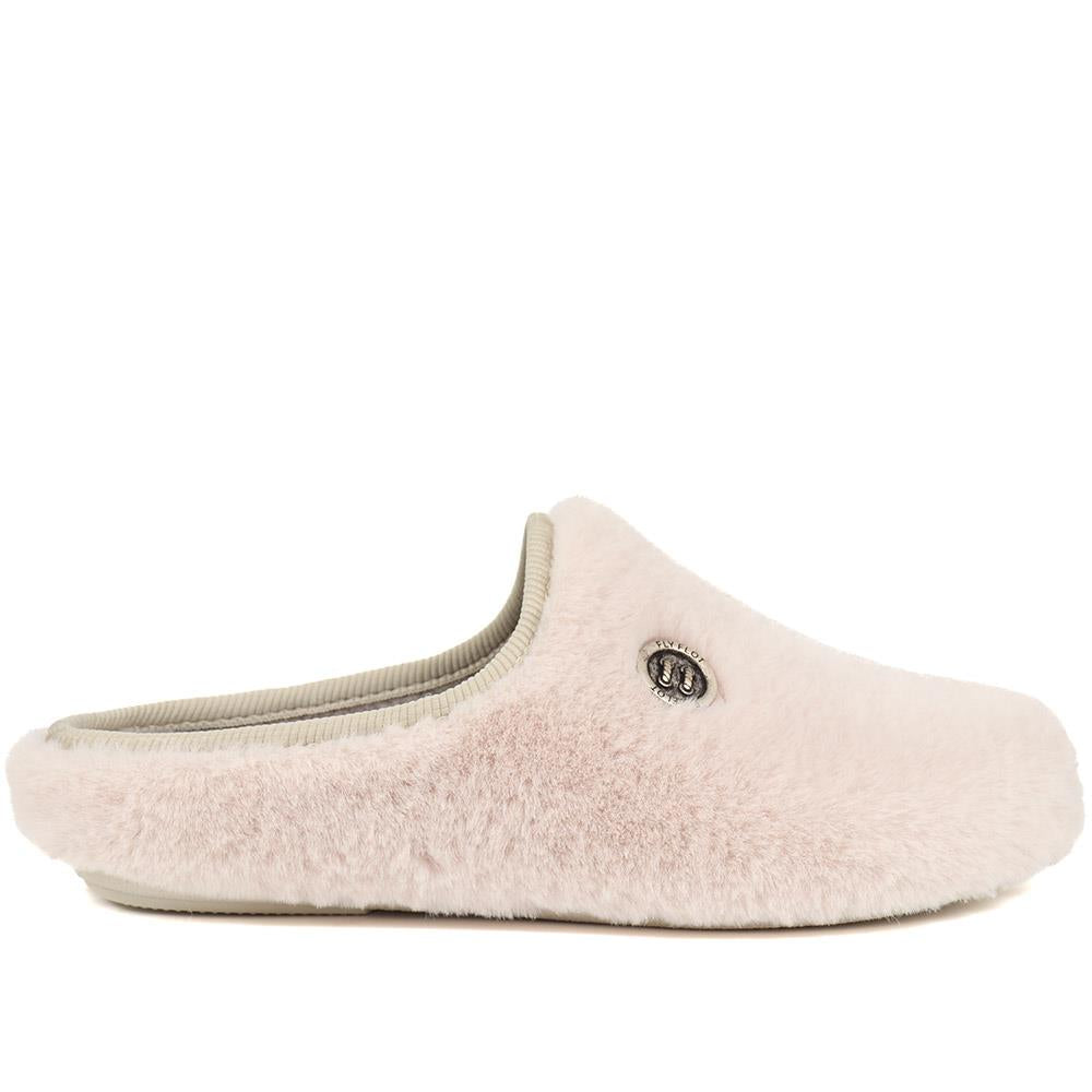 Faux Fur Mule Slippers  - FLY38017 / 324 105 image 1