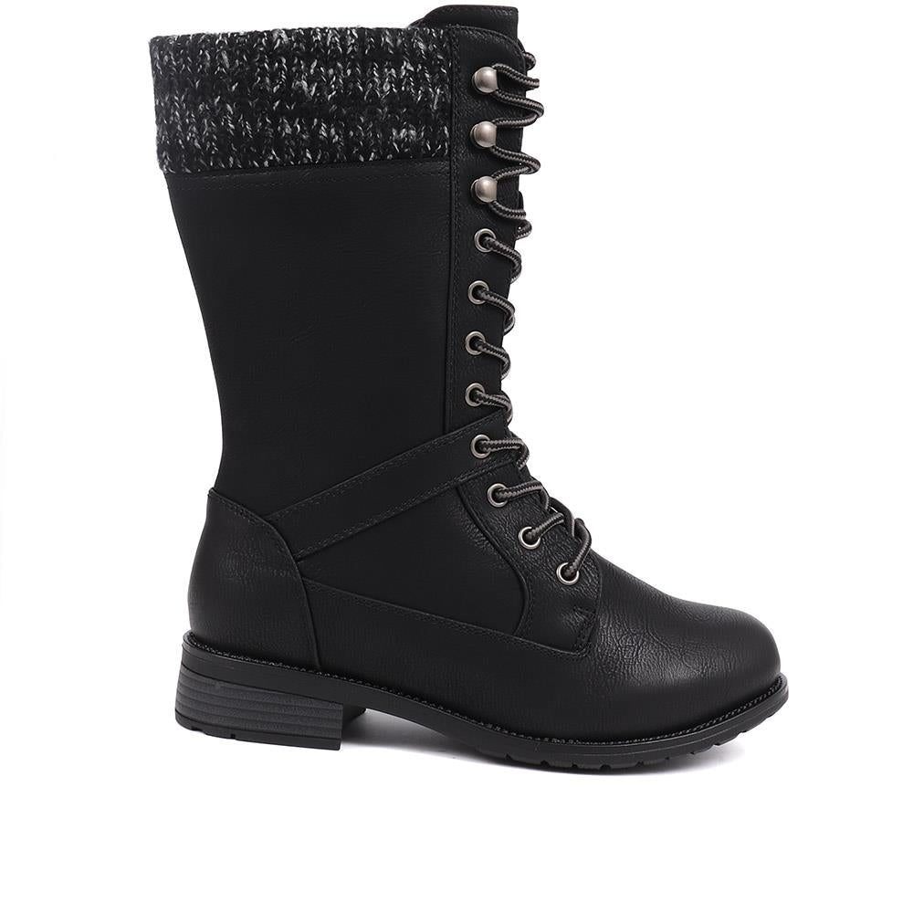 Lace Up Calf Boots - LYVIA / 324 949 image 1