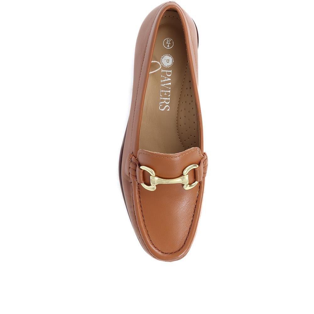 Leather Buckle Detail Loafers - NAP38021 / 325 129 image 4