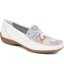 Embroided Panel Leather Loafers - CONT39001 / 325 241 image 0