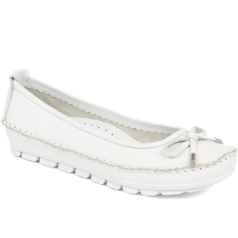 Exposed Stitching Ballet Flats - SIMIN39001 / 324 764 image 0