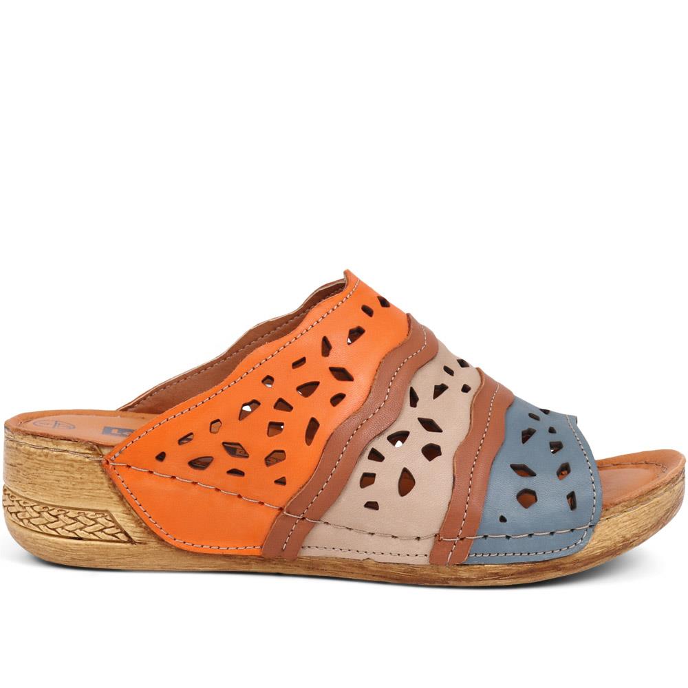 Leather Wedge Mules  - HAK39009 / 325 611 image 1