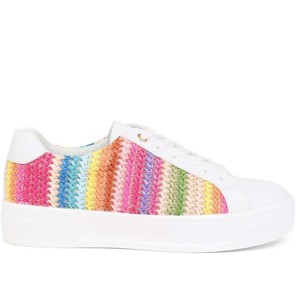 Colourful Lace-Up Trainers  - WBINS39003 / 324 925 image 1