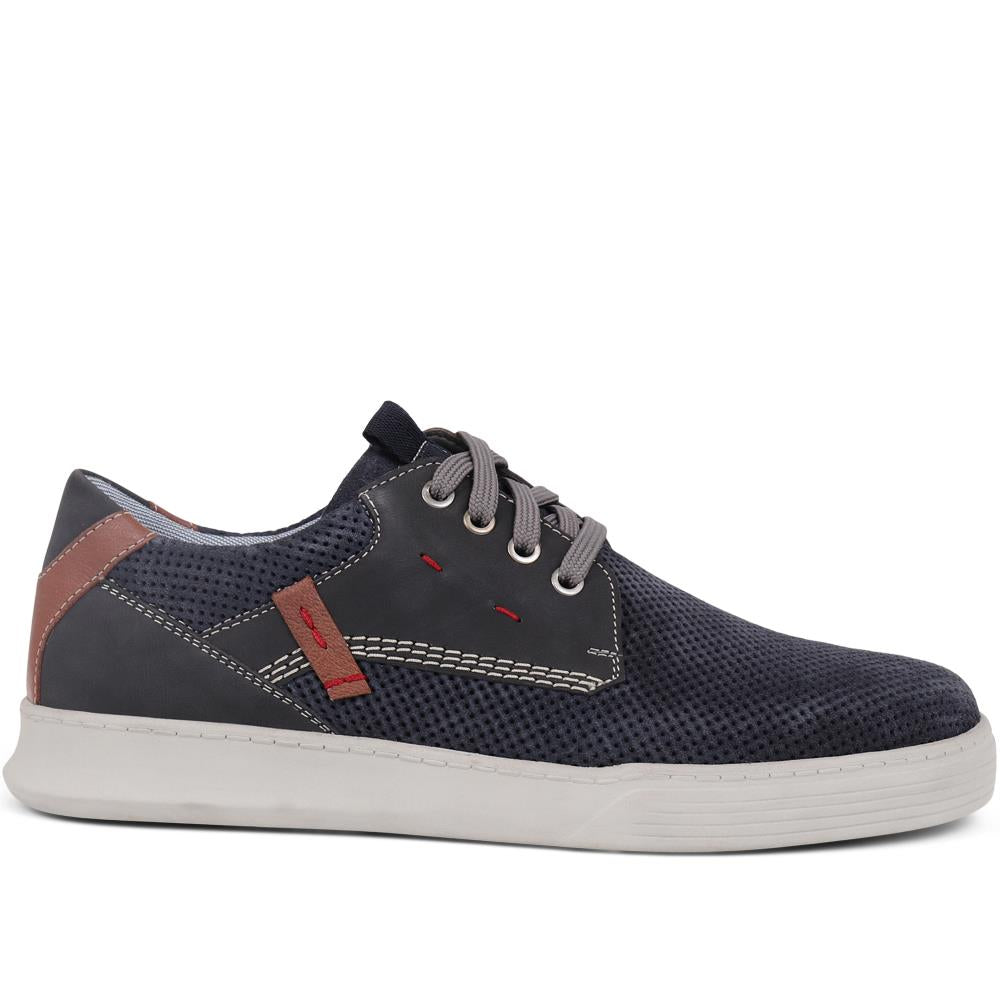 Suede Lace-Up Trainers  - PARK39001 / 324 896 image 1