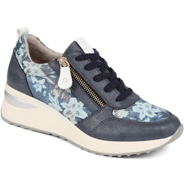 Floral Accent Cushioned Sole Trainers