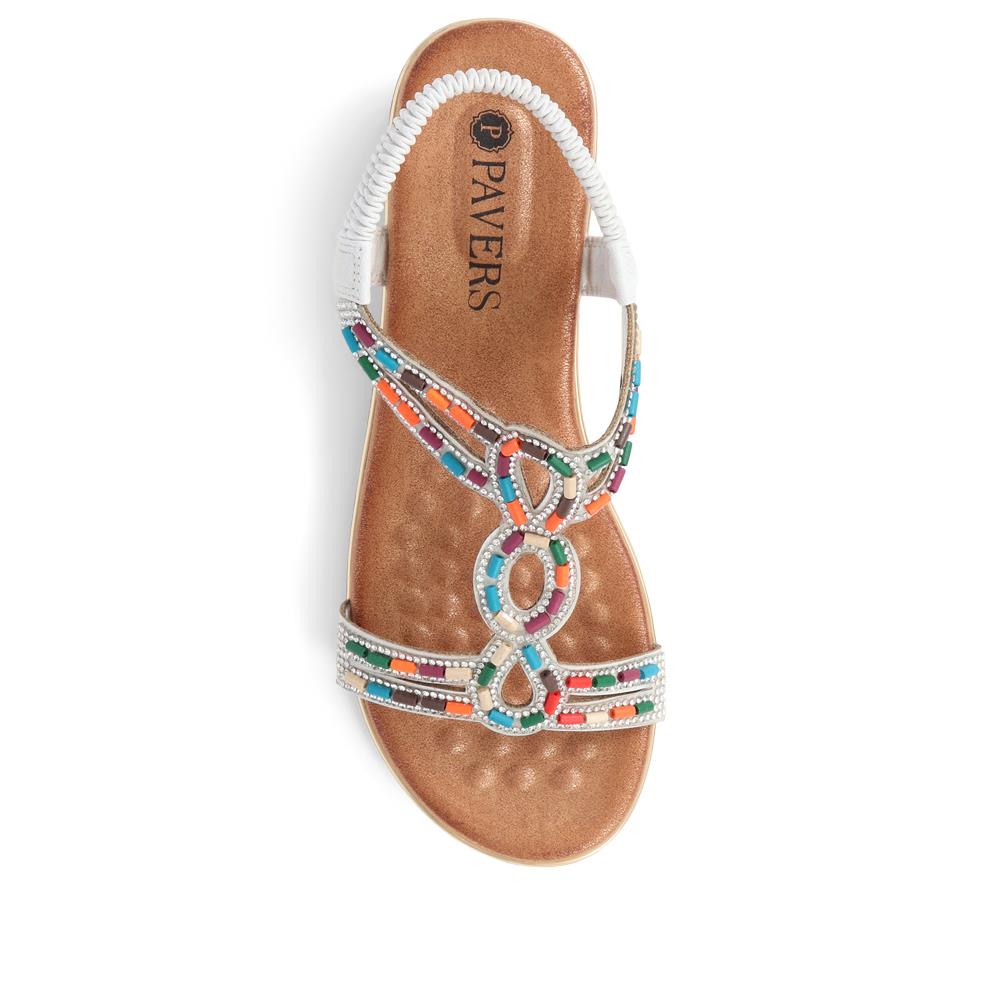 Embellished Wedge Sandals  - BAIZH39071 / 325 102 image 4