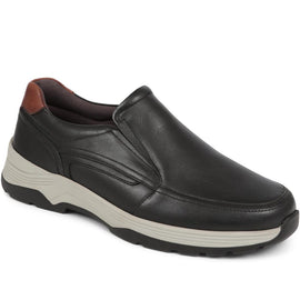 Dennis Leather Slip On Shoes 